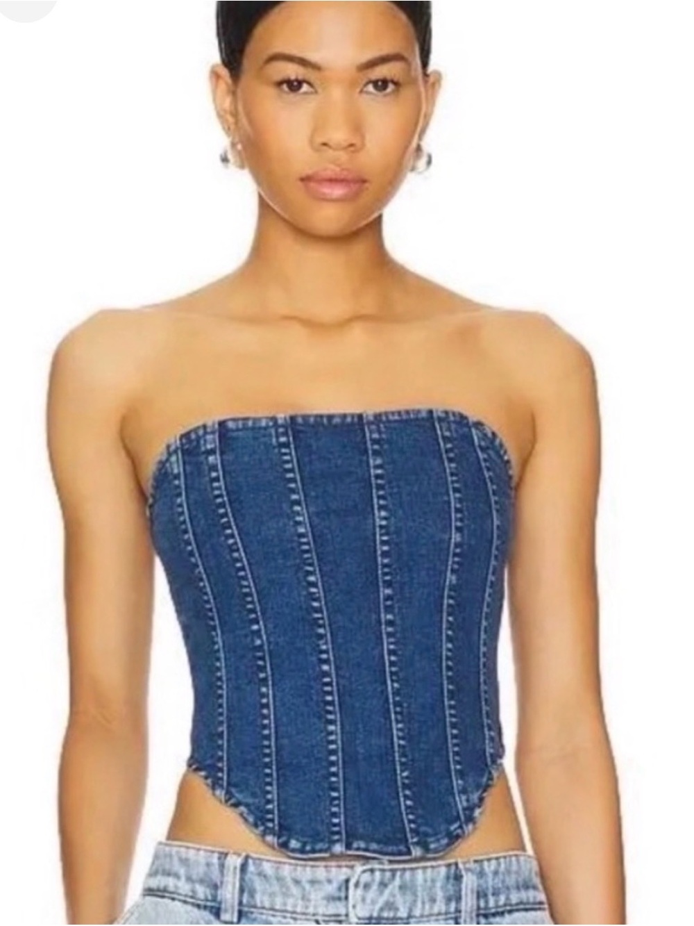 BRAND NEW- Good American corset style tub top